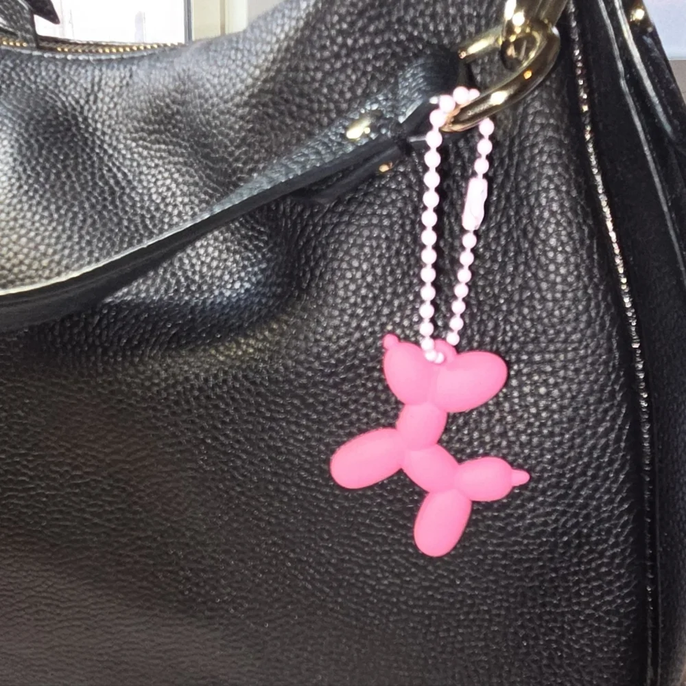 Pink Balloon Dog Keychain/ Bag Charm Accessory New